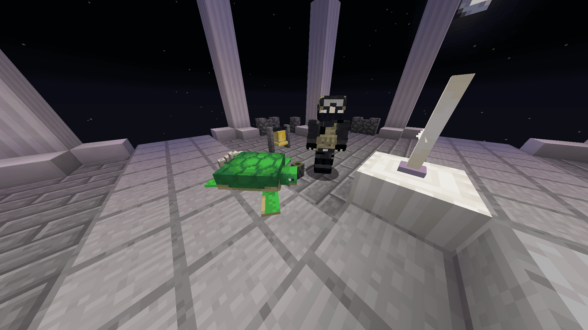 Der Berg wird mit Booten geflutet