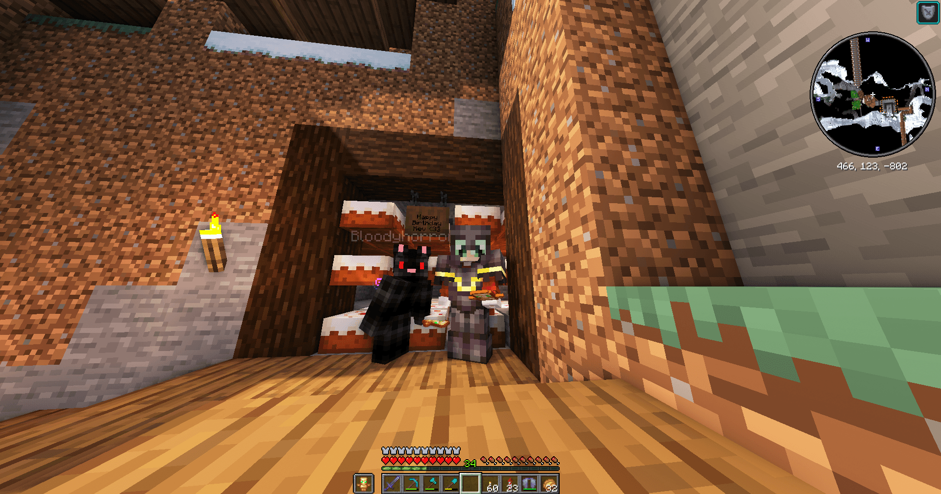 Enchanting Raum voller Geburtstagskuchen